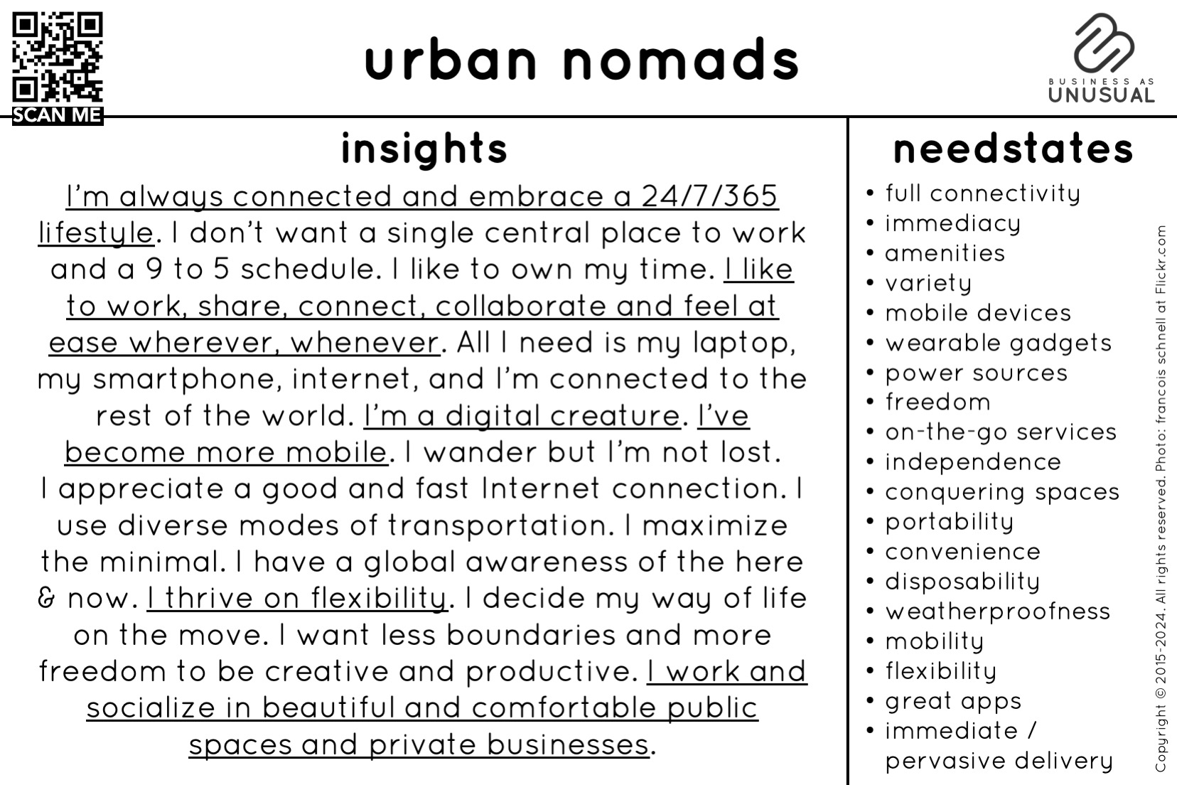 Tendencia de comportamiento - Urban Nomads